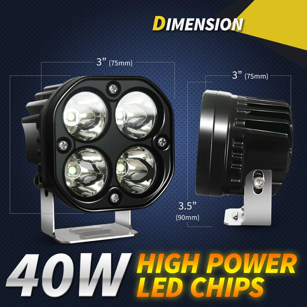  LED ۾ ,  Ȱ, 4x4 ε  Ʈ ,  簢 ƮƮ, 12V 24 V, 3 ġ