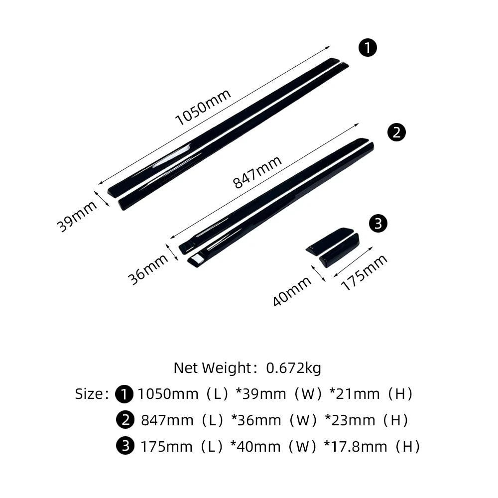 New！ Fit For to VOLVO S90 Door.Convert silver to black.DIY upgrade vehicle.Installed on the door.Car modification.