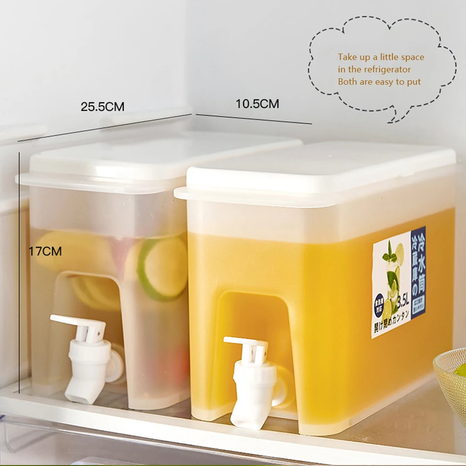 Water Container Fridge Faucet, Fridge Storage Juice Bottle