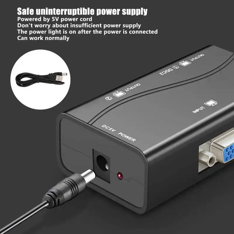 1 in 2 Out VGA й 1 in 2 Out 250MHz USB  1920x1440 1080P  й, ȭ 
