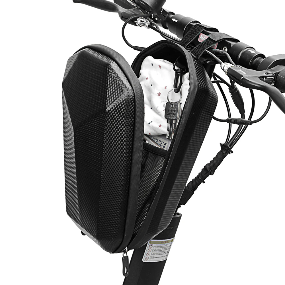 Bike Bag 2L /5L Electric Scooter Front Bag Waterproof Folding EVA Hard Shell Bags Bicycle Handlebar Hanging Bag Storage Accessories