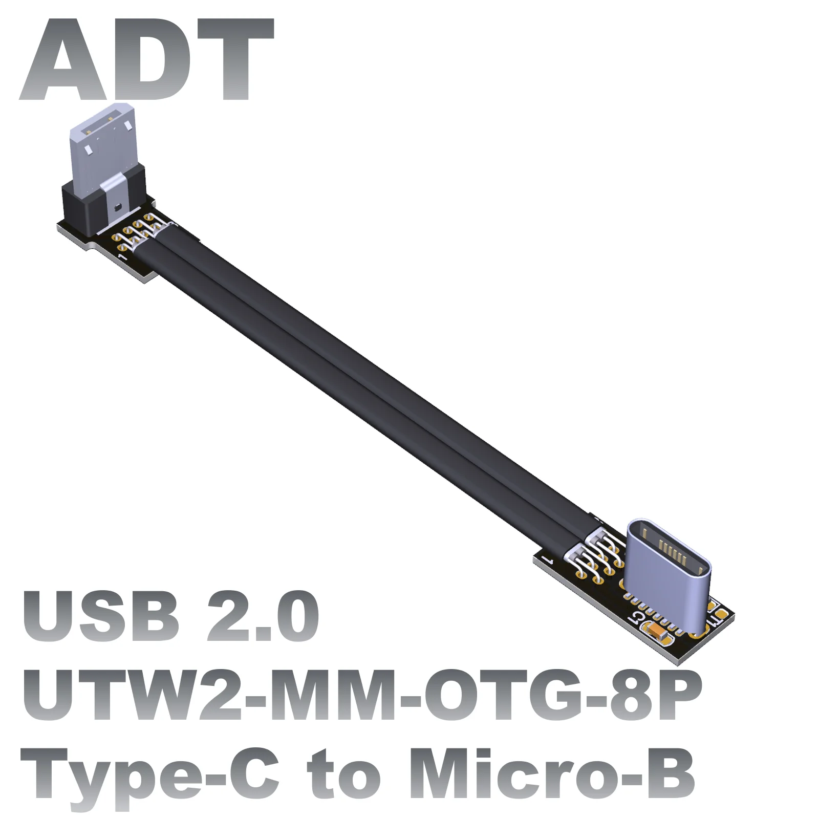 

10cm 20cm 30cm 50cm 1m New Mini/Micro USB Male To Type-c Female Charge Data Adapter Cable Cord Adapter OTG ADT Cable