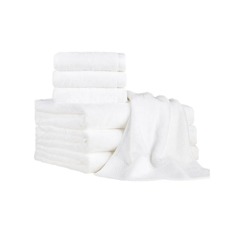 White Cotton Towel Bath Kerchief Comrade Beauty Parlor Hotel Extra Thick Spiral Gift Party Favors Decoration