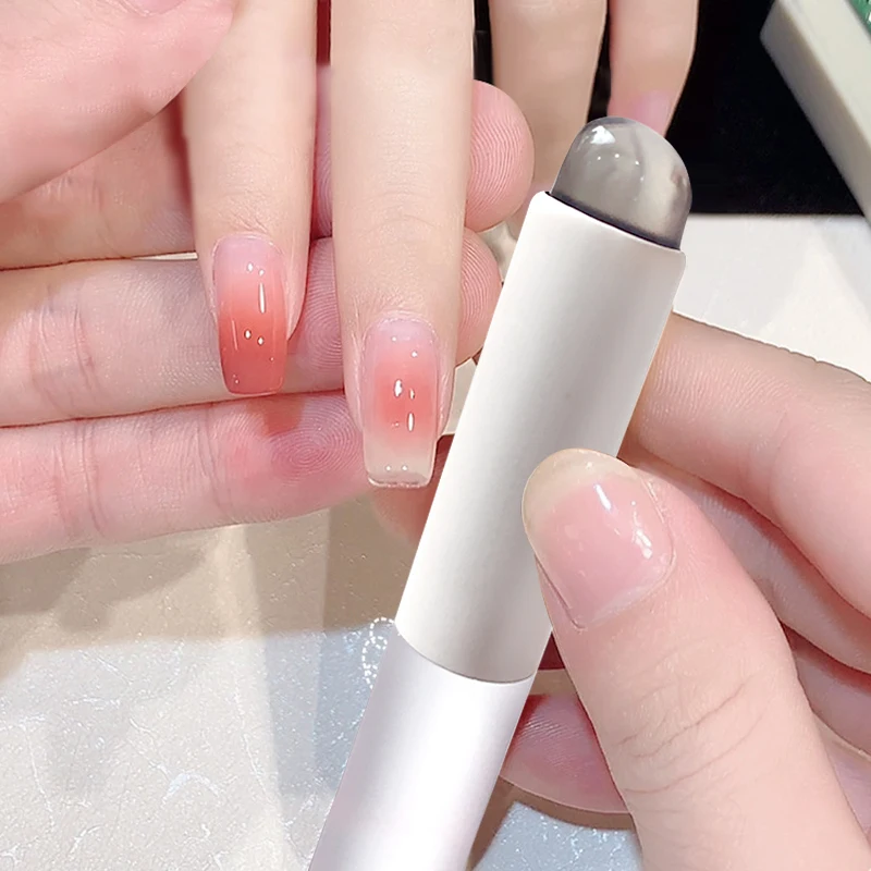 Nail Art Silicone Applicator Sticks Chrome Pigment Dust Applying Manicure Tool Easy-Daub Pigment Silicone Nail Brushes 2
