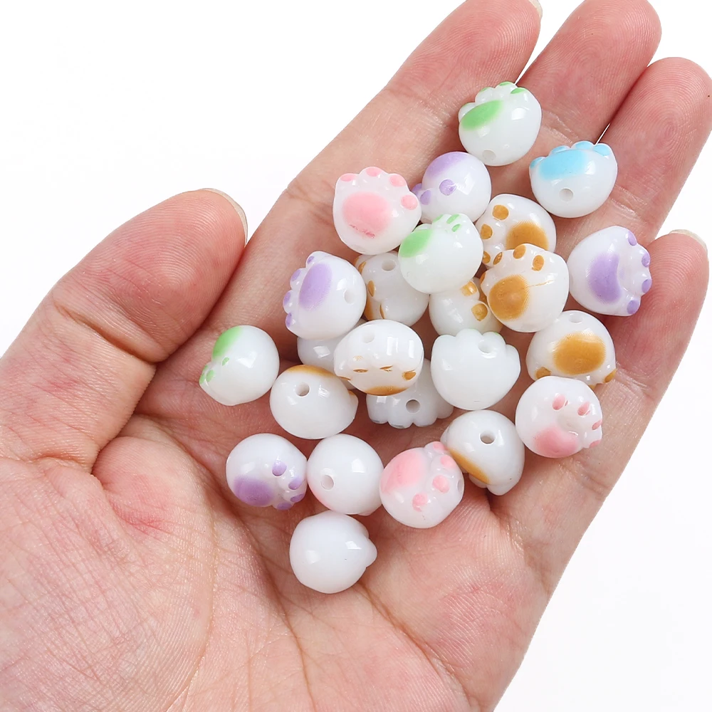 20pcs 11mm Acrylic Beads For Jewelry Making DIY