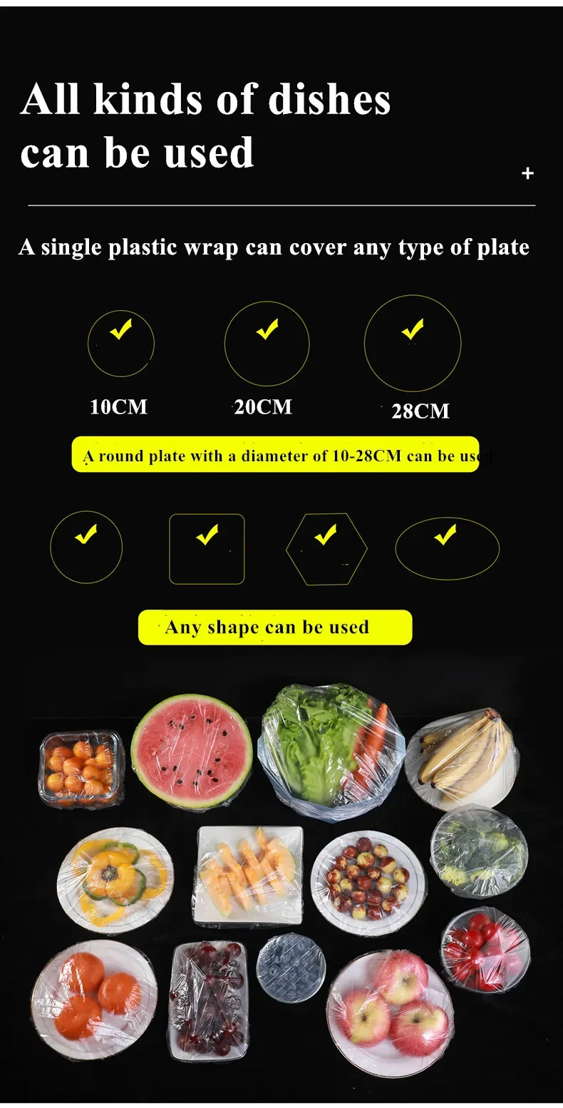 Description Picture 5 of itemReusable Food Wrap Storage Covers Bags For Bowl Elastic Plate Silicone Lid Cover Kitchen Fruit Plastic Fresh-Keeping Seal