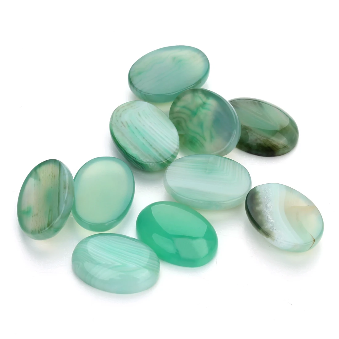 Natural Stone Oval Cabochon Beads