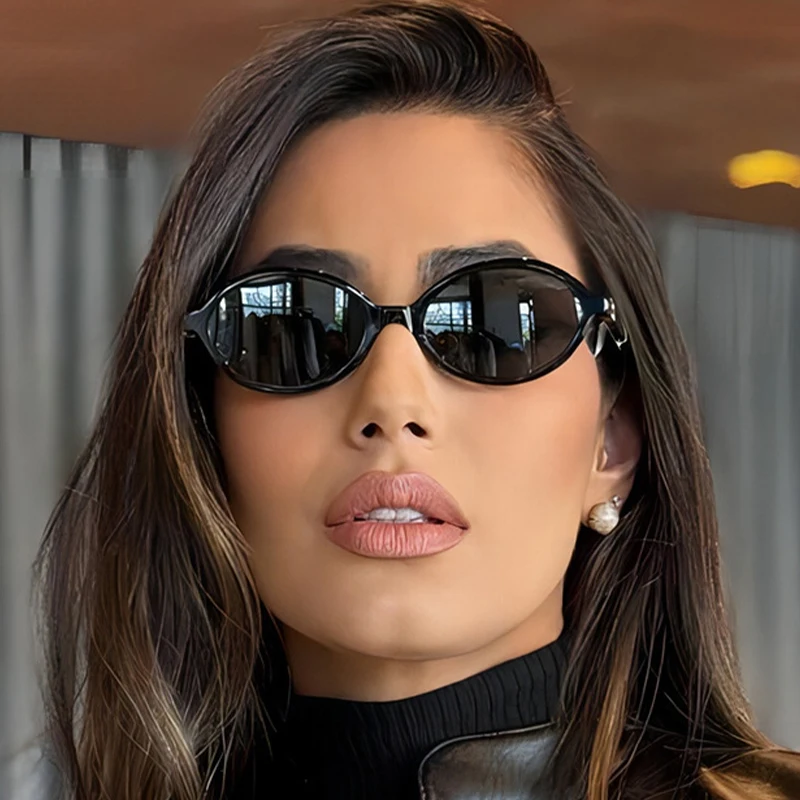 Small Oval Sunglasses – Vintage UV400 Luxury Shades for Women and Men 2025 Safety Accessories Sunglasses