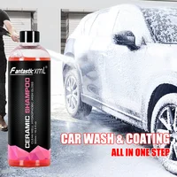 Concentrate Car Wash Shampoo with Wax High Gloss Ceramic Soap  Superior Surface Cleanser Automotive Washing Shampoo 500ml 1