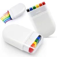 Colorful Rainbow Face Paint Crayons Washable Body Tattoo Pigment Pen Fluorescent Crayon Adult Kid Party Art Makeup Cosmetic Tool