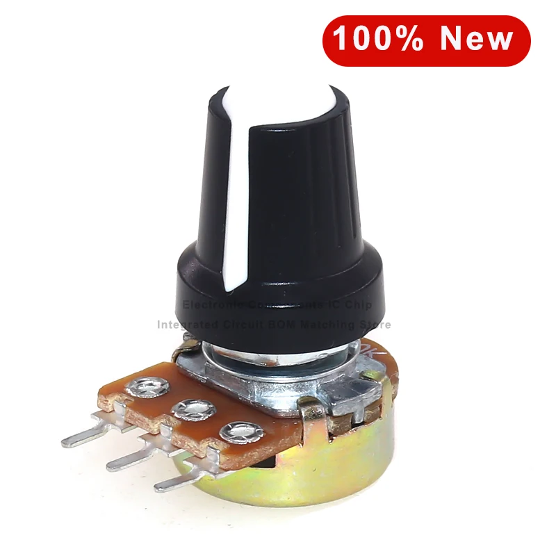 25sets WH148 10k 50k Amplifier Potentiometer B1K B2K B5K B10K B20K B50K B100K B250K B500K Ohms 3Pin Adjustable Resistor