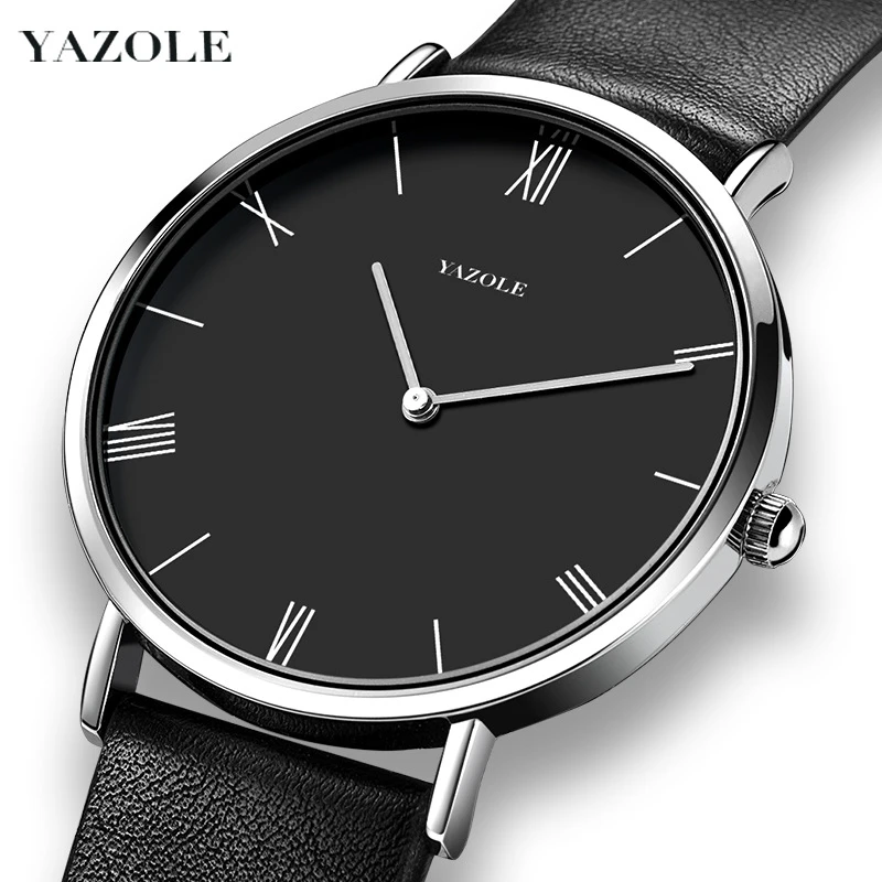 2022 YAZOLE reloj para hombre correa de cuero ultrafino reloj minimalista  para hombre casual simple cuarzo relojes impermeables envío gratis reloj  caballero| | - AliExpress