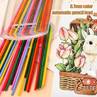 Graphite Lead Core Colorful Mechanical Pencil Lead Refill 0.7mm Art Sketch Writing Student Stationery Office School Supplies 2