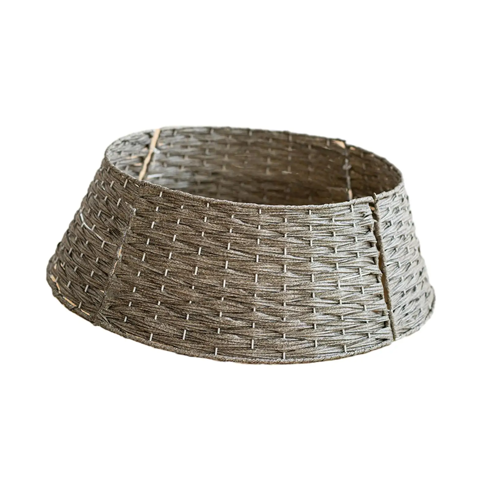 Artificial Rattan Wicker Christmas Tree Skirt, Xmas Tree Skirt Base Cover, Parties Collections, Christmas Decorations