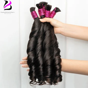 No Weft 100% Human Hair Bulk Extensions Raw Vietnamese Tissage Human Hair Bundles Braiding Extensiones De Cabello Cheveux Cabelo 1