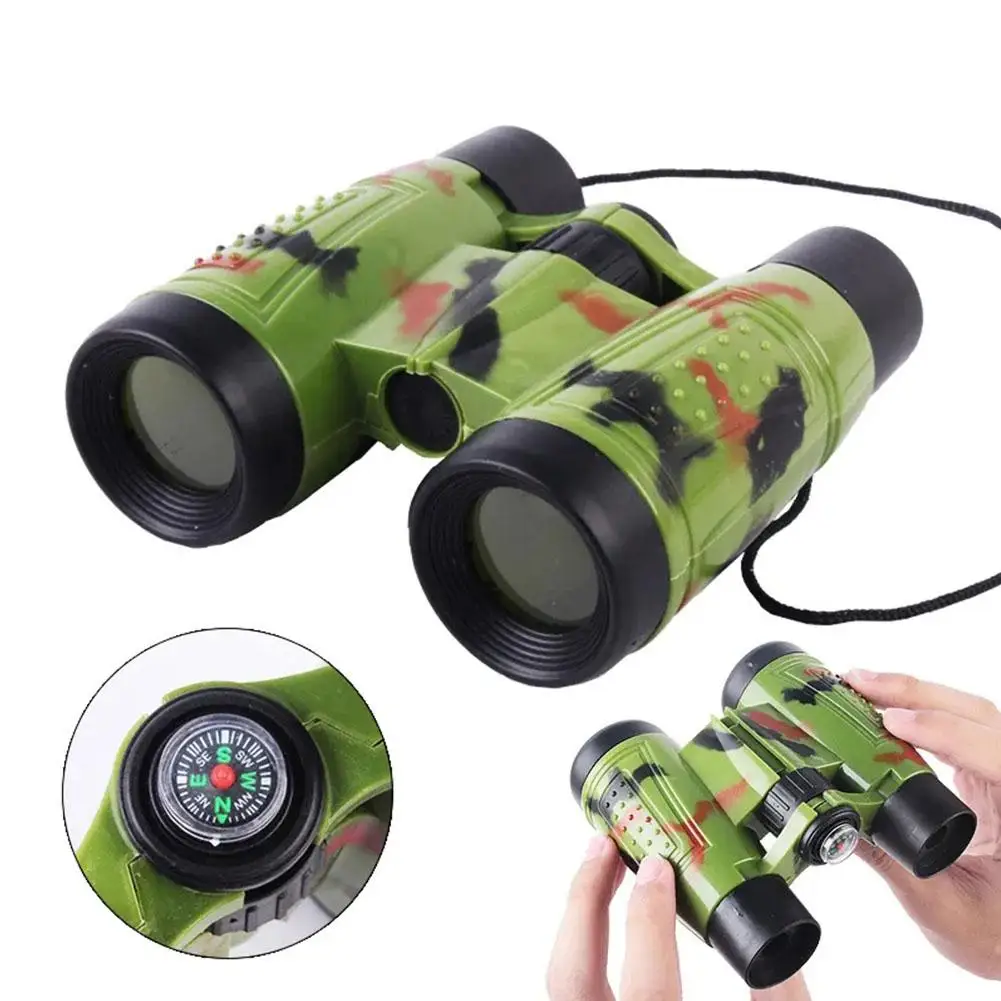 6x30 Binoculars Children Binoculars Eyepiece Telescope Simulation Folding Outdoor Hunting Field Survival Telescope Toy 3
