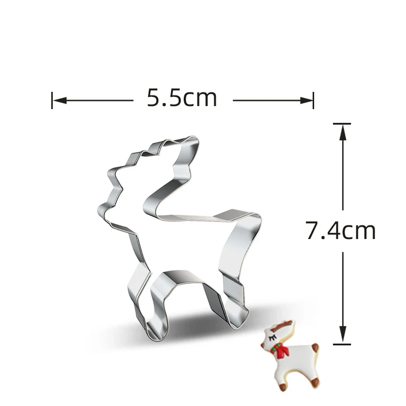 Cookie Cutters Moulds Aluminum Alloy Christmas Biscuit Mold