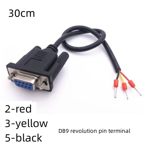 USB RS232 Adapter DB9 to 3pin （2 3 5 ）Cable 3pin RS232 RS485 Converter DB9 Female Plug/ Male Terminal wire 30cm