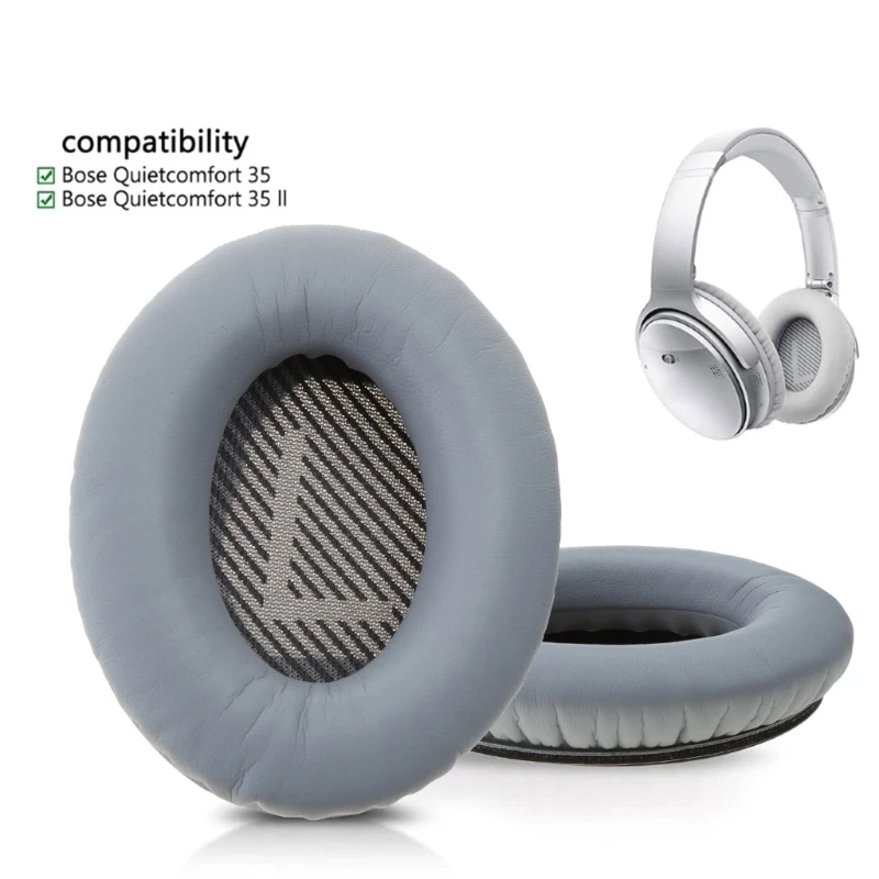 Portable Ear Pads Mats forQuietComfort QC35 QC35Headphone Ear Pads Cushion Repair Pads Easy to Install