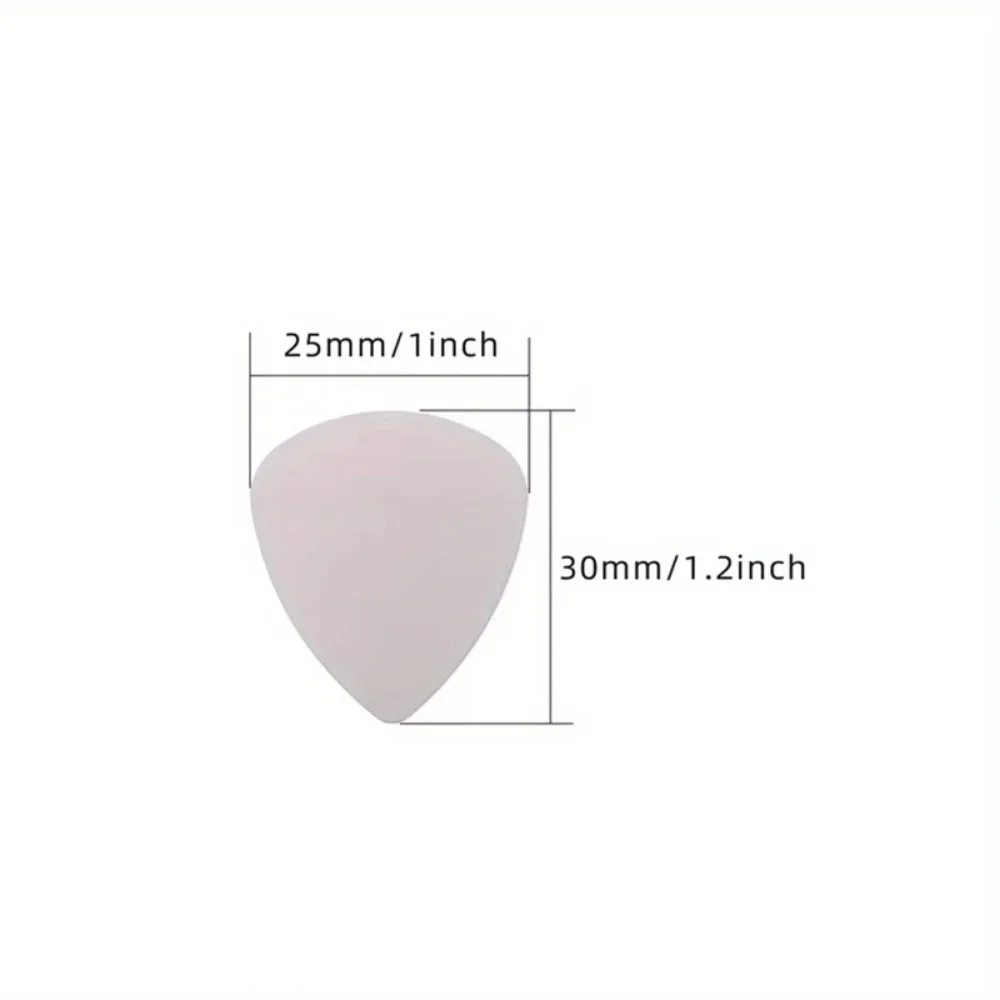 10pcs/pack Guitar Picks Plectrum 0.3mm Stainless Steel Metal Electric Guitar Bass Picks Plectrum Parts & Accessories