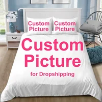 New Custom Bedding Set Customized 3D Printed Duvet Cover Sets with Pillowcase Twin Full Queen King Size POD Dropshipping 2