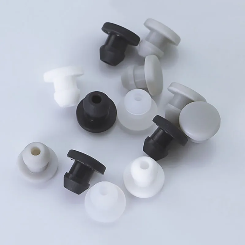 Solid Silicone Rubber Caps T Type Plug Cover Snap-on Gasket High Temperature Resistance Seal Stopper 5/10Pcs