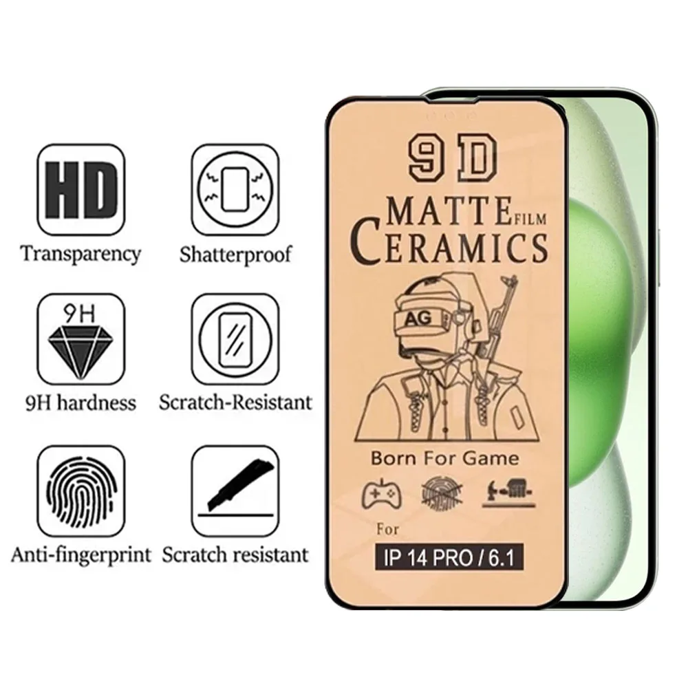 5-Pack Matte Ceramic Screen Protector Film