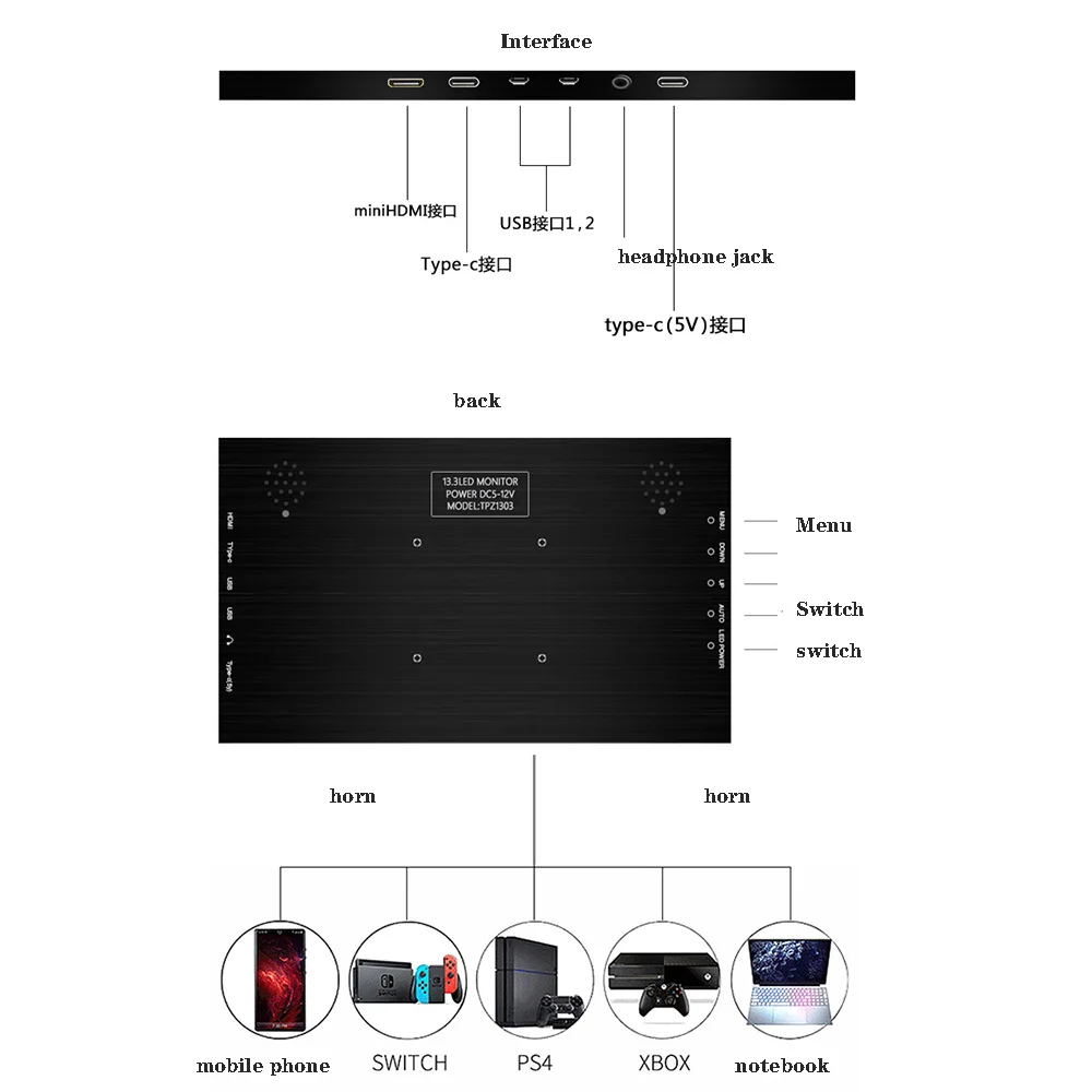 11.6 ġ ÷ ̴ ޴ ȭ ǻ Ʈ ġ PS4  -c Ȯ ÷, 1920*1080 ġ Ips HD ȭ