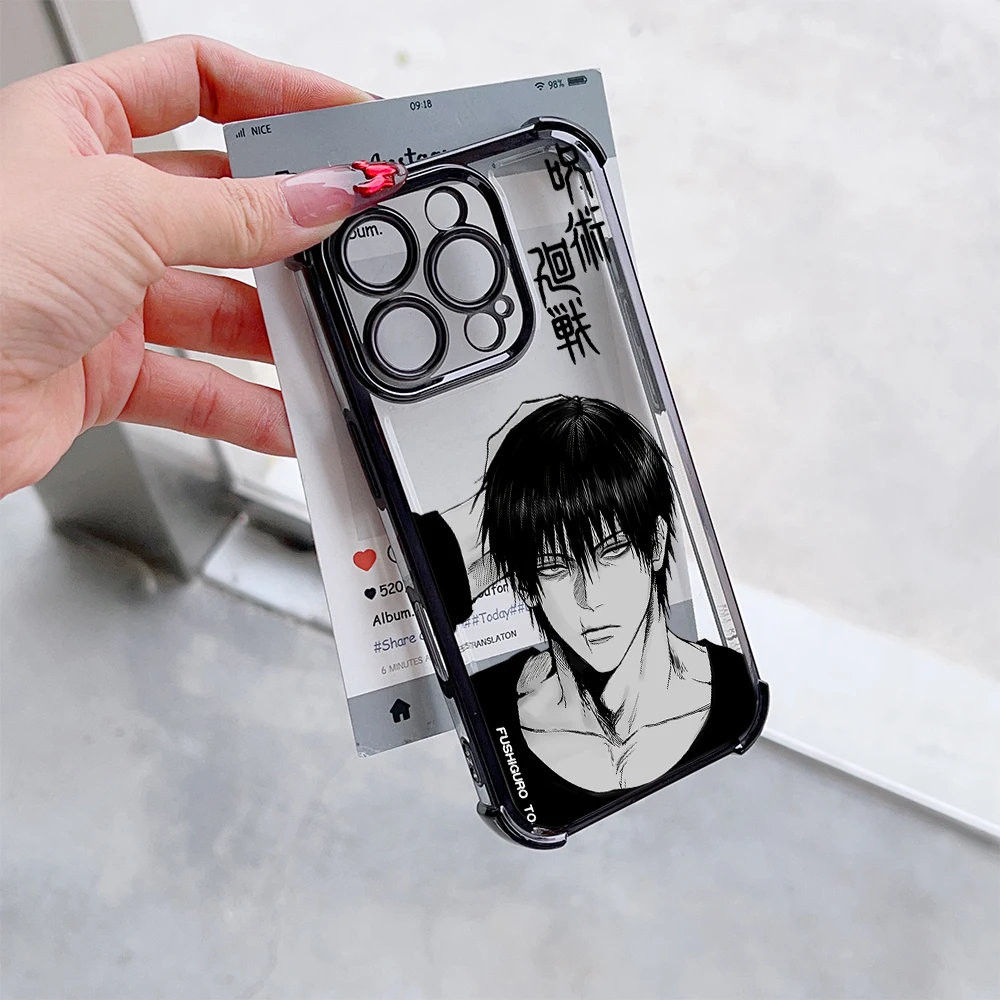 Stylish Anime Jujutsu Kaisen Plating Phone Case
