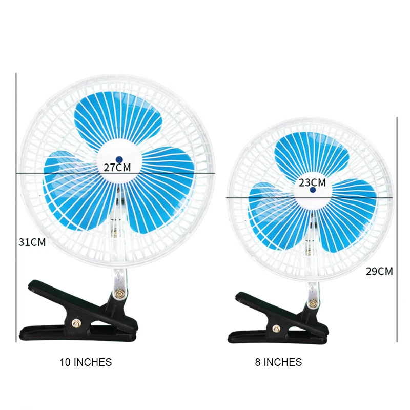 Portable Vehicle Auto Electric Car Fan 180 Degree Rotating Cooling Fan Low Noise Air Cooler Fan Strong Wind Cooling Cooler