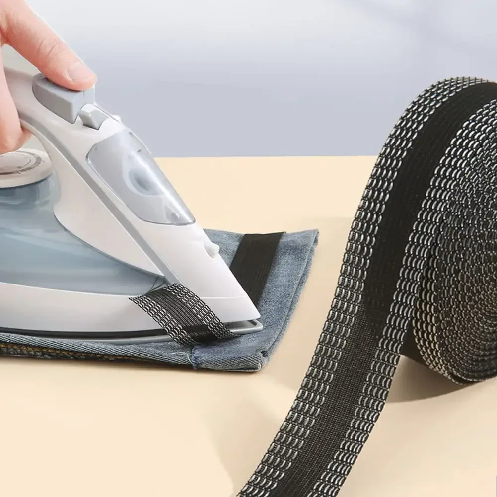 Hem Tape Hemming Tapes Hem Adhesive Tapes Iron on Pants Shortening Tape Iron for Pants Clothes Jean Trouser Skirt 2pcs double sided tape