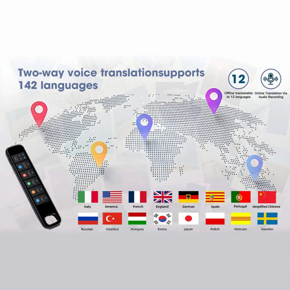X10B Point Reading Translation Pen 142 Language Read Scan Online/Offline Voice Translation Pen Mutual Dictionary