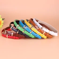 Women's Versatile Fine Pu Leather Fashion Small Needle Buckle Belt Women Popularity
