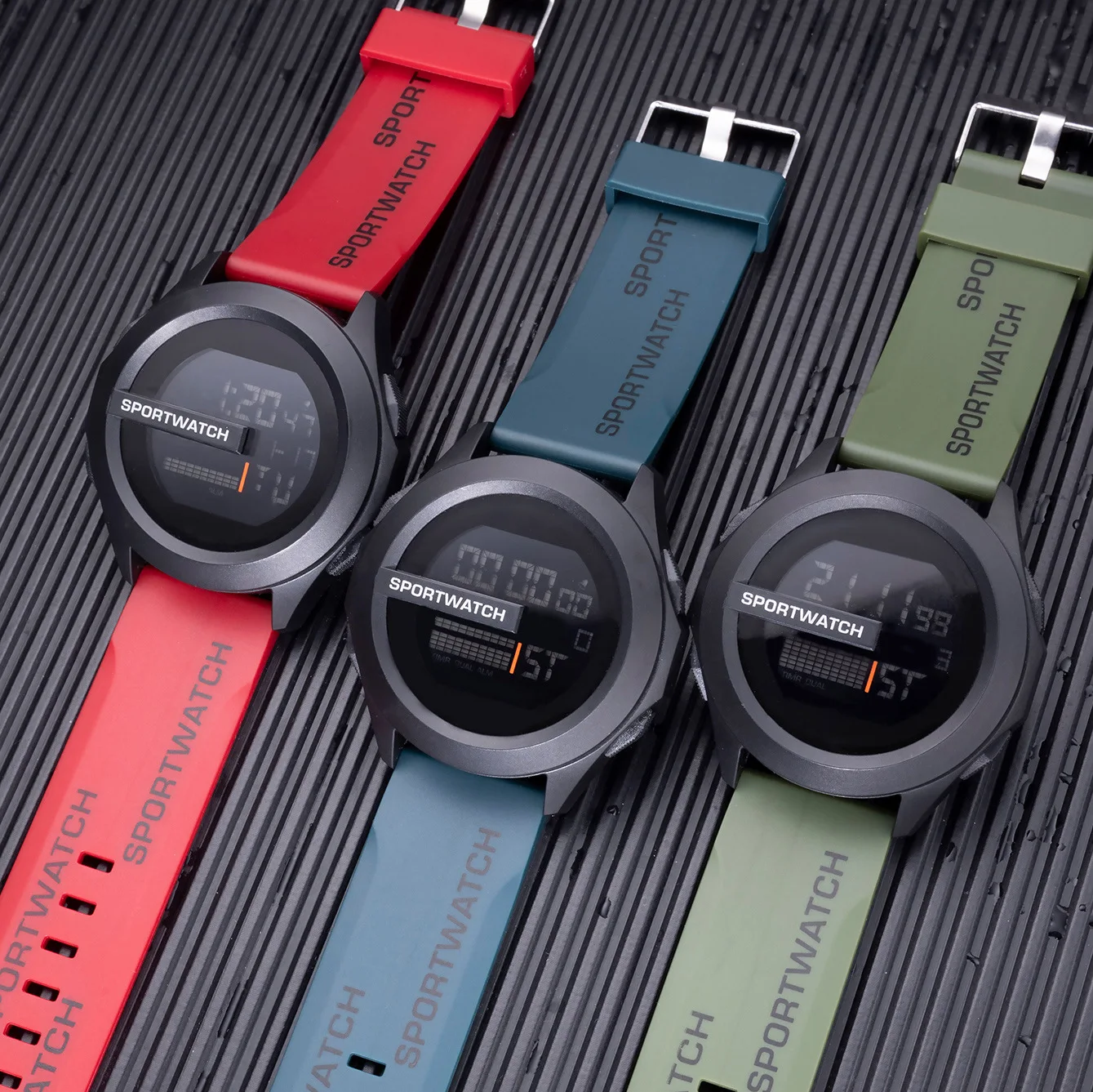

New Men Sport LED Watches Top Brand Men Digital Clock Multi-Functional Rubber Man Fitnes Athlete Timekeeping Electronic Watch