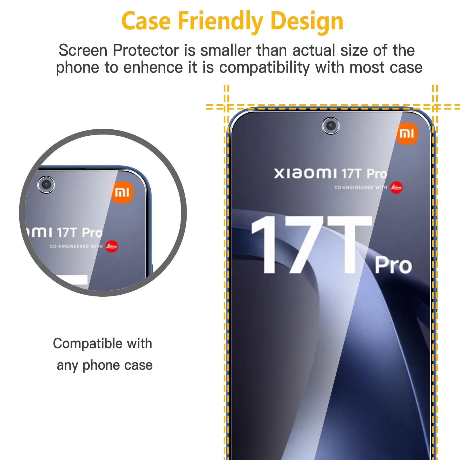 Ultra-Clear Tempered Glass Screen Protector - 6.83 inch, HD, Anti-Scratch, Case Friendly
