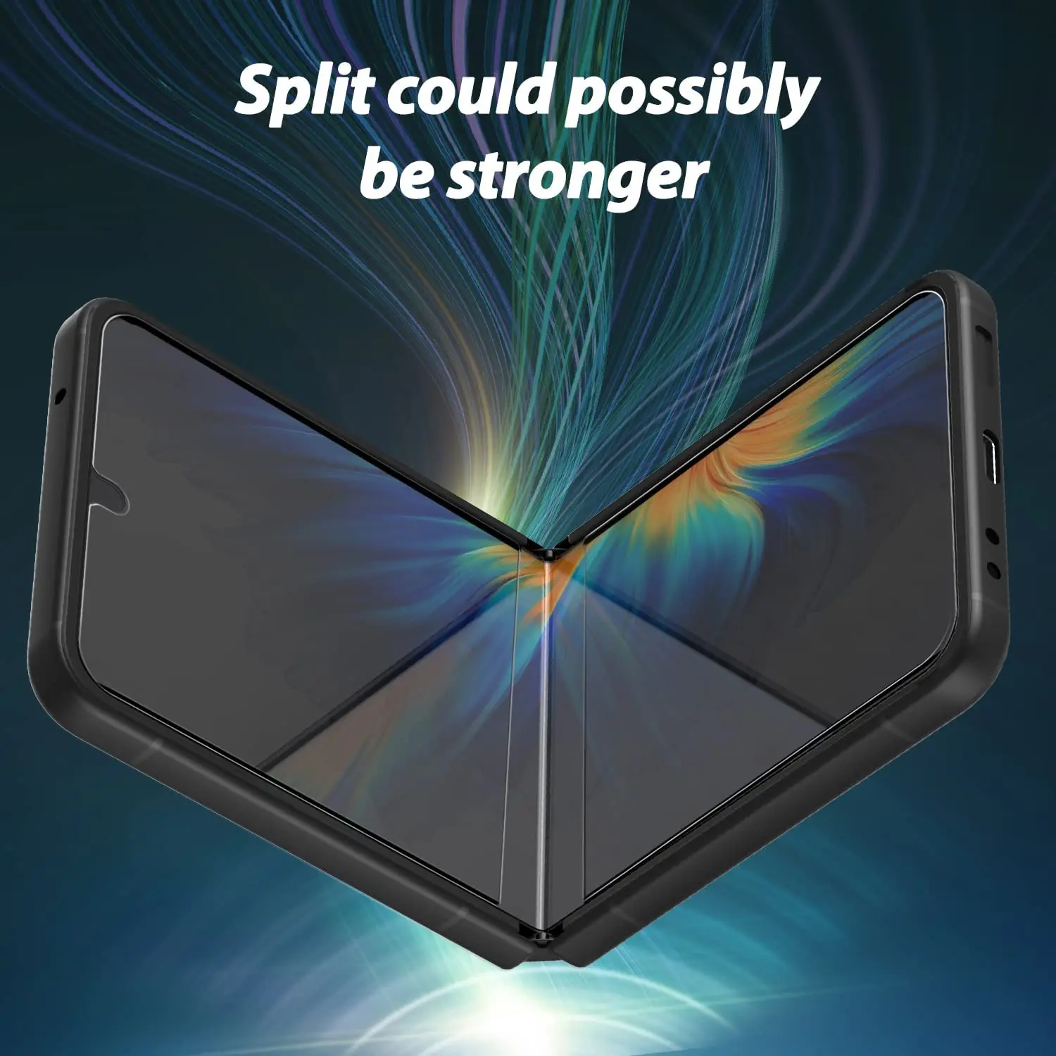 2pcs for Galaxy Z Flip 4 2022, Full Coverage Tempered Inner Glass [Easy Install] by Whitestone for Samsung Galaxy- 1pck