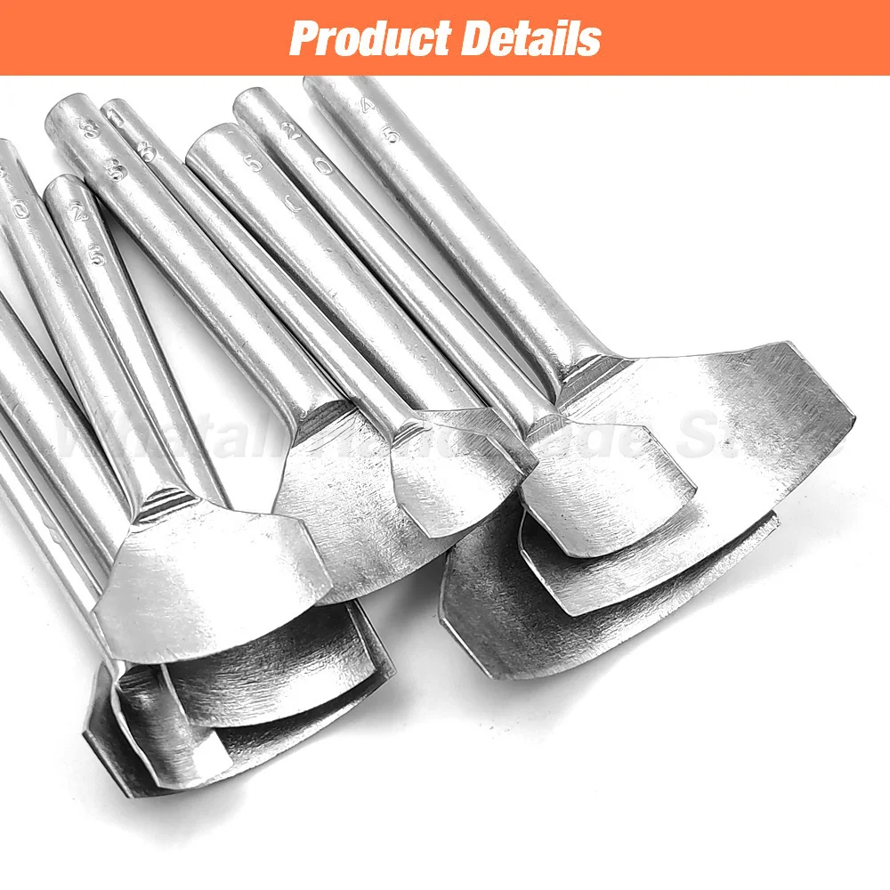 Leather Tools Leather Craft Tool Kit Leather Craft Tools Leather Craft Tool Leather Punches 1Pc 10mm-50mm Leather Craft Half-Round Cutter Punch Tools DIY Leather Belt Wallet Strap Cowhide Punches Tools for Belt Strap