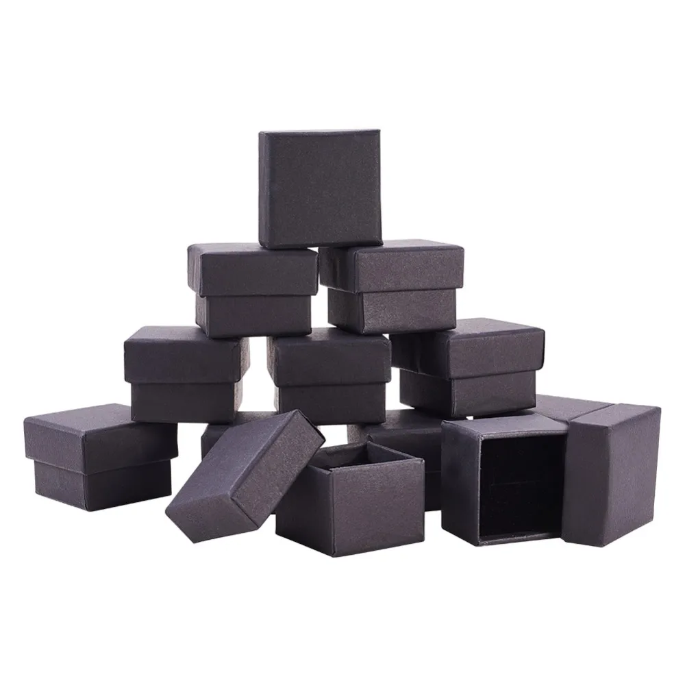 

24 шт./партия, картонные коробки для украшений, 4,5x4,5x3 см