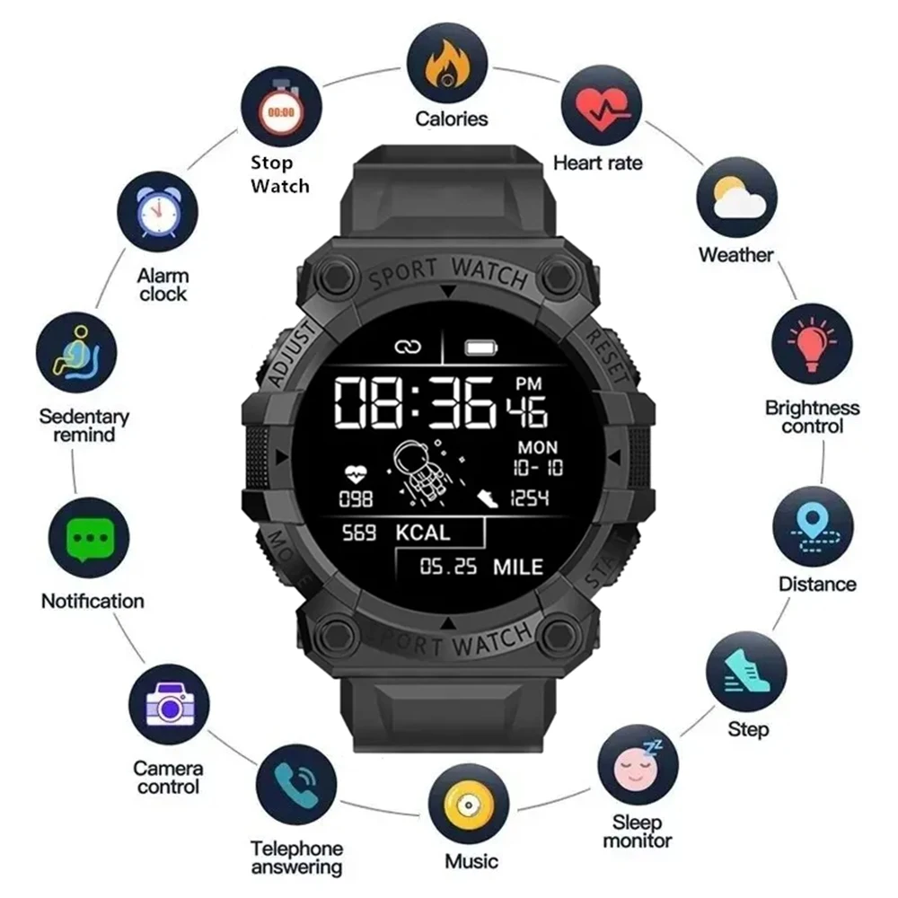 2023 Smart Watch uomo donna Bluetooth Smartwatch Music Weather Outdoor Fitness Tracker sport Fitness Smart Band per IOS Android
