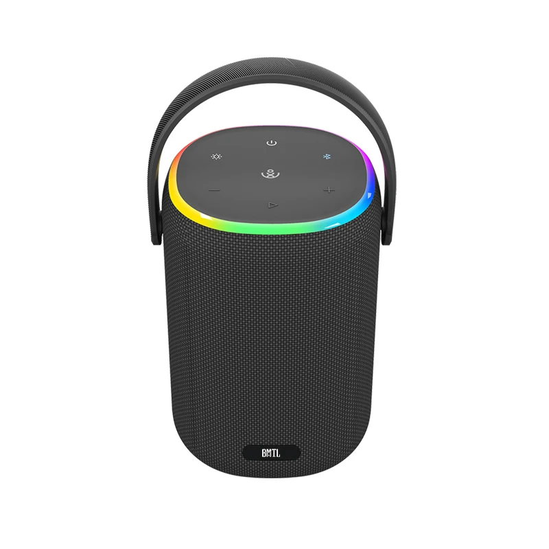 

TWS Dual Pairing Booming Bass Loud Stereo LED Flashing Light Portable Wireless Outdoor Bluetooth Speaker