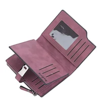 New Fashion Women Wallets Short Magnetic Buckle Top Quality Card Holder Female Purse Zipper Wallet For Small Wallet for Girl 2