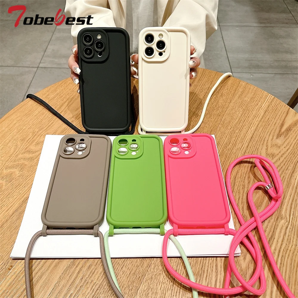 Adjustable Crossbody Lanyard Strap Rope Phone Case Cover