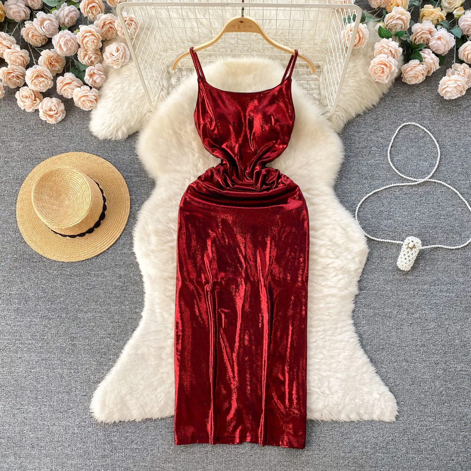 

Сексуальное облегающее платье-жилет Foamlina с открытой спиной, модель 2024 года, на раннюю весну и лето, облегающее нижнее платье, элегантные платья-Жилеты для женщин