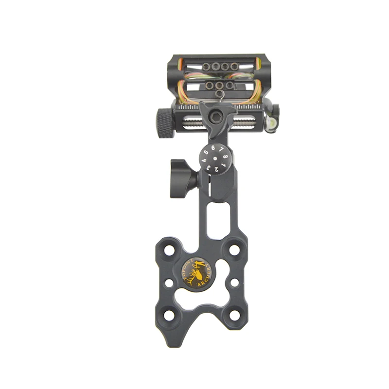 Hot Selling Adjustable Up Down Left And Right Compound Bow Seven-Pin Sight 0.019 Bow Pin Sight For Hunting Shooting