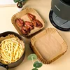 50-300PCS Air Fryer Disposable Paper Square Round Baking Paper Barbecue Plate NonStick Mat Kitchen Oven Oil Absorbing Paper Tool 3