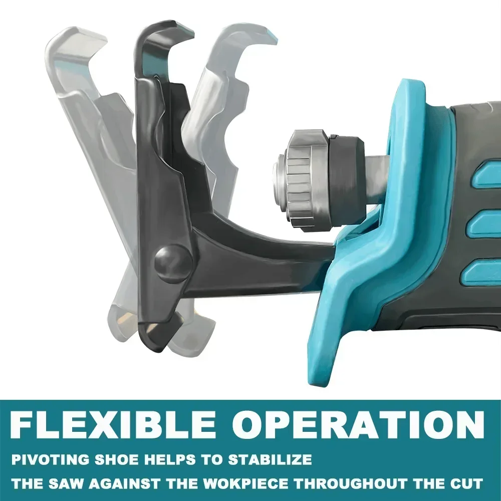 PATUOPRO Brushless Reciprocating Saw Rechargeable Cordless Electric Saw Woodworking Handheld Cutting Tool For Makita 18V Battery electric saw reciprocating saw