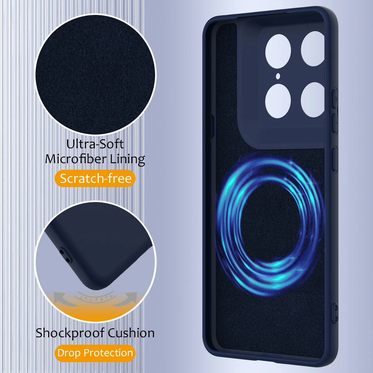 Motorola Signature Fall Protection Liquid Silicone Rubber Case with MagSafe Compatibility