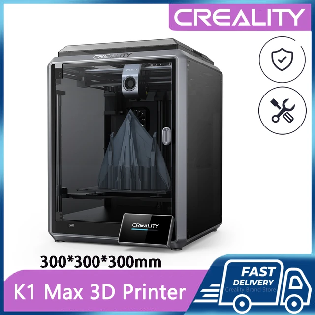 Creality K1 Max / K1 FDM 3D Printer CoreXY 300x300x300mm Build Volume  600mm/s Flow Hotend Buit-in AI LiDAR and AI Camera - AliExpress