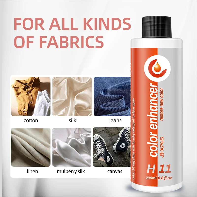Fabric Fading Restorer Repair Whitened Clothes Color Enhancer for Cotton Silk Shoes Fabric Dye Home JB-XPCS H11