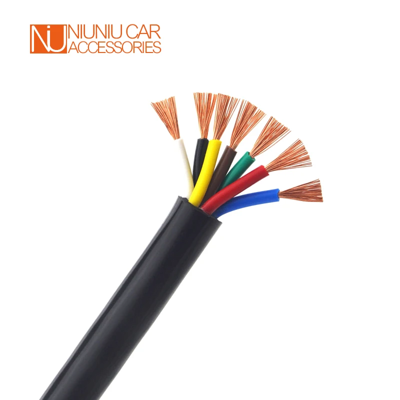 Bulk Trailer Electric Cable Wire 7 Cores 0.75mm2 Sold by Meter Truck Ute RV Parts Camper Caravan Accessories